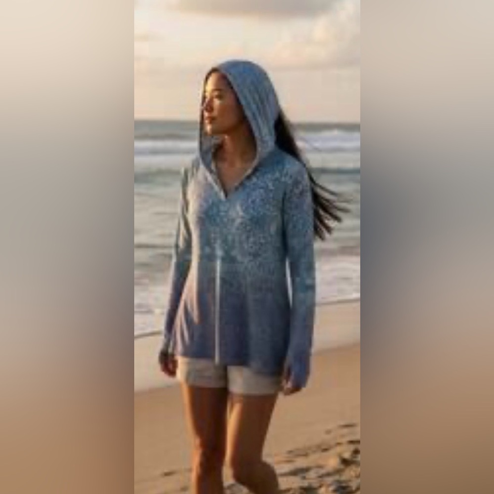 KÜHL SET OF 2 Women's Lightweight Basel Burnout Floral Hoodies